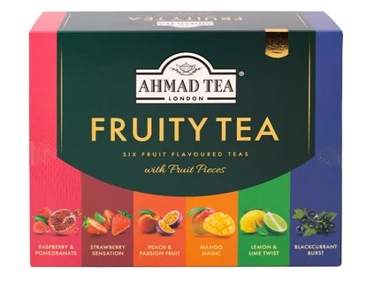 Ahmad Tea Fruity tea Selection porciovaný čaj spredu